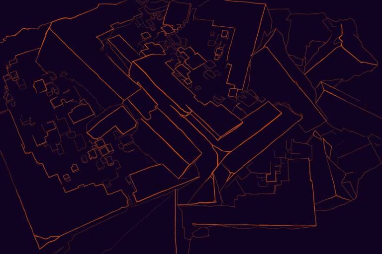 Line drawing of Fluorite