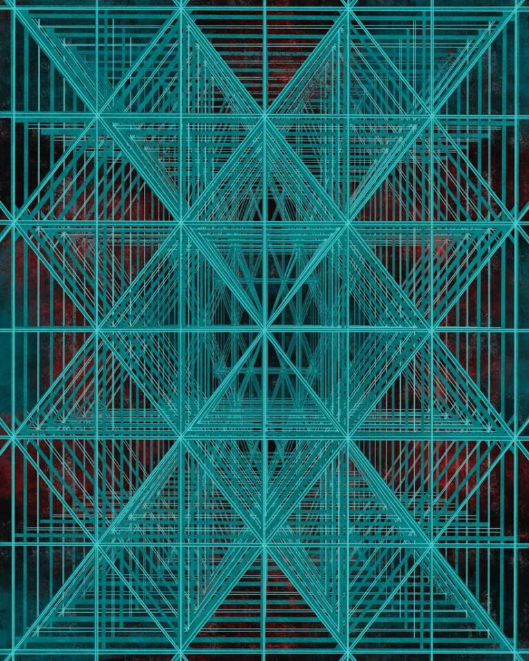 Grid Beams Blue