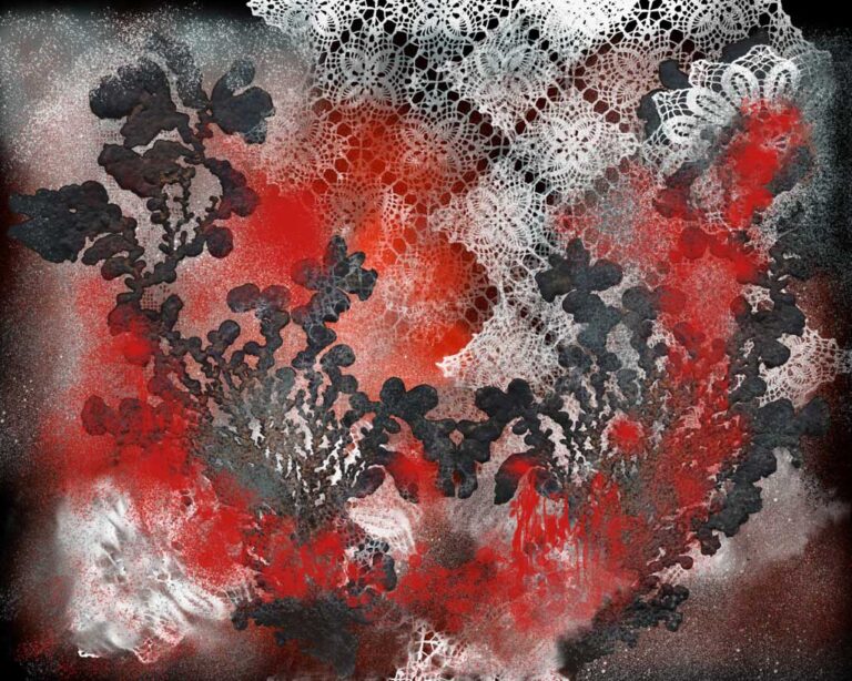 Lace Flower painting