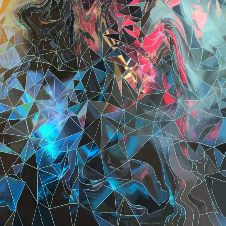 Marbleized Square